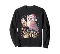 Chapeau de Père Noël Amusant Motif Lutin de Nuit Sweatshirt