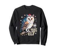 Chapeau de Père Noël Amusant Motif Lutin de Nuit Sweatshirt