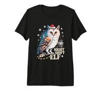 Chapeau de Père Noël Amusant Motif Lutin de Nuit T-Shirt Haut de Gamme