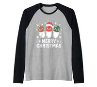 Chapeau de Père Noël avec Capsule Merry Christmas Manche Raglan