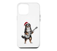 Chapeau de Père Noël Berner Guitare électrique Fête de Noël Coque pour iPhone 12 Pro Max