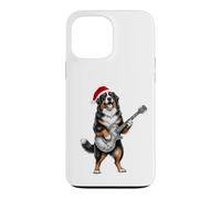 Chapeau de Père Noël Berner Guitare électrique Fête de Noël Coque pour iPhone 13 Pro Max