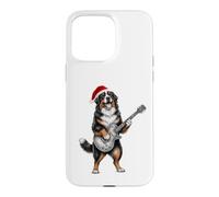 Chapeau de Père Noël Berner Guitare électrique Fête de Noël Coque pour iPhone 15 Pro Max