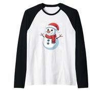 Chapeau de Père Noël bonhomme de neige mignon Manche Raglan