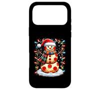 Chapeau de Père Noël Bonhomme de Neige Pizza Fast Food Merry Christmas Party Coque pour iPhone 17 Pro Max