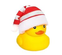 Chapeau de Père Noël - Canards en caoutchouc de Noël, bonnet de Père Noël, canard flottant pour la piscine, canard flottant pour , qui flottant amusant