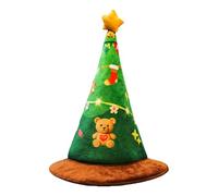 Chapeau de Père Noël chantant électrique - Créateur d'atmosphère festive - 30 x 40 cm - Accessoires de fête interactifs - Chapeau d'arbre fantaisie - Accessoire de fête polyvalent pour homme, femme