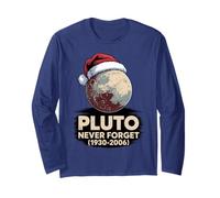 Chapeau de Père Noël Classique Pluto Never Forget Funny Christmas Science Manche Longue