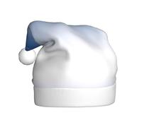 Chapeau de Père Noël classique texturé ombré, accessoire de costume de fête, utilisé pour le Nouvel An, les vacances, l'intérieur et l'extérieur