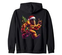 Chapeau de Père Noël Cool Bigfoot Lumières de Noël festives Vacances Hommes Sweat à Capuche