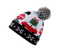 Chapeau de Père Noël créatif pour enfants Chapeau de voiture Couleur classique Laine pour Noël, Nouvel An, Vacances pour Garçon Fille Chapeaux de Noël pour Adultes Hommes Femmes Bébé