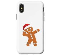 Chapeau de Père Noël Dabbing Ginger Bread Christmas Coque pour iPhone X/XS