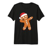 Chapeau de Père Noël Dabbing Ginger Bread Christmas T-Shirt Haut de Gamme