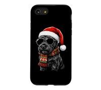 Chapeau de Père Noël écossais Motif Chien Terrier écossais Coque pour iPhone SE (2020) / 7/8
