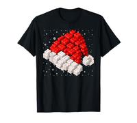 Chapeau de Père Noël et Blocs de Construction Maîtres de Construction de Noël pour Enfants T-Shirt