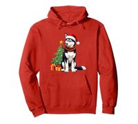 Chapeau de Père Noël Husky Sibérien Sweat à Capuche