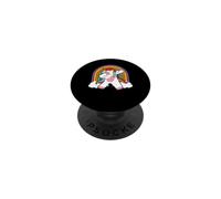 Chapeau de Père Noël Licorne avec Inscription « Merry Christmas » PopSockets PopGrip Adhésif