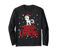 Chapeau de Père Noël Licorne Mignon pour Le réveillon de Noël Manche Longue