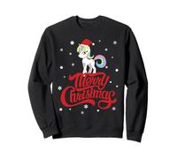 Chapeau de Père Noël Licorne Mignon pour Le réveillon de Noël Sweatshirt
