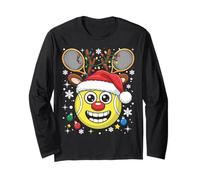 Chapeau de Père Noël Lumières Ornements Rennes de Noël Tennis Manche Longue