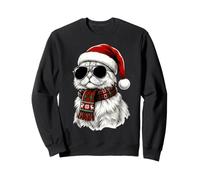 Chapeau de Père Noël Persan écharpe Lunettes de Soleil Nuances Amant Sweatshirt