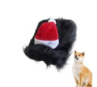 Chapeau de Père Noël pour chats | Chapeau de Noël pour chats,Vêtements pour filles garçons hiver fête famille amis
