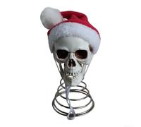 Chapeau de Père Noël Printemps Tête de mort Décor Arbre Couronne Décoration