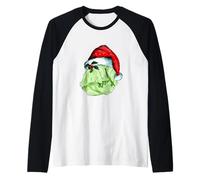 Chapeau de Père Noël Sprout Plant Funny Christmas Vegan Manche Raglan