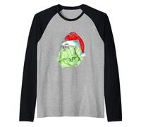 Chapeau de Père Noël Sprout Plant Funny Christmas Vegan Manche Raglan