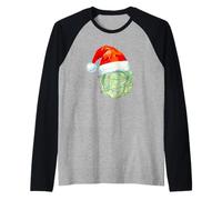 Chapeau de Père Noël Sprout Plant Funny Christmas Vegan Manche Raglan