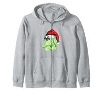 Chapeau de Père Noël Sprout Plant Funny Christmas Vegan Sweat à Capuche