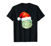 Chapeau de Père Noël Sprout Plant Funny Christmas Vegan T-Shirt