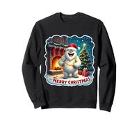Chapeau de Père Noël Yeti Abominable Bonhomme de Neige pour Enfants Sweatshirt