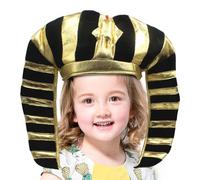 Chapeau de pharaon | Coiffe de costume égyptien | Accessoire de costume royal égyptien | Idéal pour Halloween, cosplay, théâtre, fêtes costumées, histoire