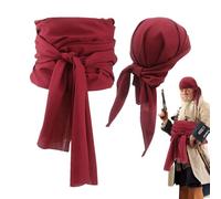 Chapeau De Pirate - Accessoires Cosplay Réalistes, Bandeau De Déguisement | Ensemble De Costume Utilisé Lors Des Jeux De Rôle, Des Fêtes D'Halloween Ou Des Spectacles Pour Compléter Une Tenue Classiqu