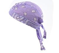 Chapeau de pirate respirant pour homme, femme, enfant - Design confortable et rafraîchissant - Casquette de cyclisme - Écharpe de soleil, violet clair, taille unique