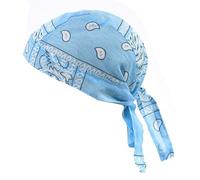Chapeau de pirate respirant pour homme, femme, enfant - Design confortable et rafraîchissant - En coton, bleu clair, Taille unique