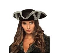 Chapeau de pirate tricorne - BOLAND - Adulte - Noir - Intérieur