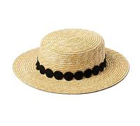 Chapeau de plage en forme de dôme de plage anti-UV, respirant, pliable, chapeau en dentelle avec large bord pour adulte et femme, accessoire de tête de pomme de terre, pirate, Noir , Taille unique