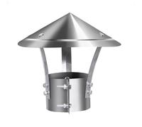 Chapeau de Pluie de Toit, Couvercle de Cheminée en Acier Inoxydable, Conique Couvercle d'aération,Chapeaux de Pluie Et De Neige, 90mm-240mm en Acier Inoxydable Chapeaux(130mm/5.12in(201))