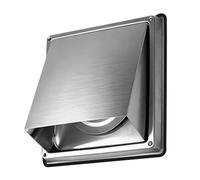 Chapeau de pluie mural extérieur en acier inoxydable - Sortie d'air - Extrait de grille d'aération durable - Couvercle de conduit de portail - Couvercle de conduit d'aération carré en acier inoxydable