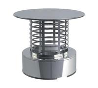 Chapeau de pluie pour montage de tuyau avec grille anti-étincelles - double paroi - Reuter Systèmes DW 250 mm