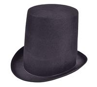 Adultes Noir Noël Scrooge Bonhomme de Neige 1900 Thème Tuyau Poêle Haut Chapeau