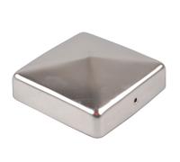 Chapeau de Poteau Inox 101 MM Pyramide Couvercle pour Poste 10x10cm Clôture