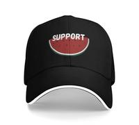 Chapeau de protection de visière personnalisé unisexe je soutiens pastèque Gazas casquettes de baseball de randonnée pour hommes ?? Adulte Femme Plage Crème Solaire Chapeaux Trucker Cap cadeaux