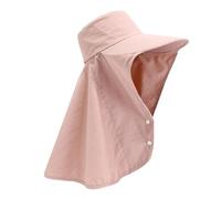 Chapeau de protection en nylon pour la pêche, la randonnée, le jardinage, taille de la tête réglable, pêcheur, soleil avec rabat de cou, a, Taille unique