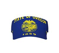 Chapeau de protection solaire pour adulte avec visière - Léger et réglable - Pour homme et femme, Drapeau de l'État de l'Oregon, taille unique
