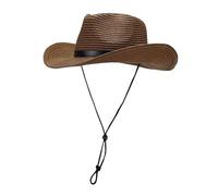 Chapeau de protection solaire pour homme et femme avec inscription « Go Out to Tour The West Wind », marron, Taille unique