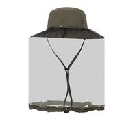 Chapeau De Protection Solaire Pour La Pêche En Plein Air, Chapeau À Large Bord, Filet Anti-Moustique Couleur De L'herbe