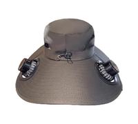 Chapeau de protection UV - Chapeau rafraîchissant à énergie solaire, vacances à la plage Boonie | Chapeau de soleil d'été pour homme et femme, pêcheur, casquette de safari légère et pliable pour